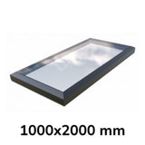 1000 x 2000 mm vast glazen lichtstraat (Premium-assortiment)