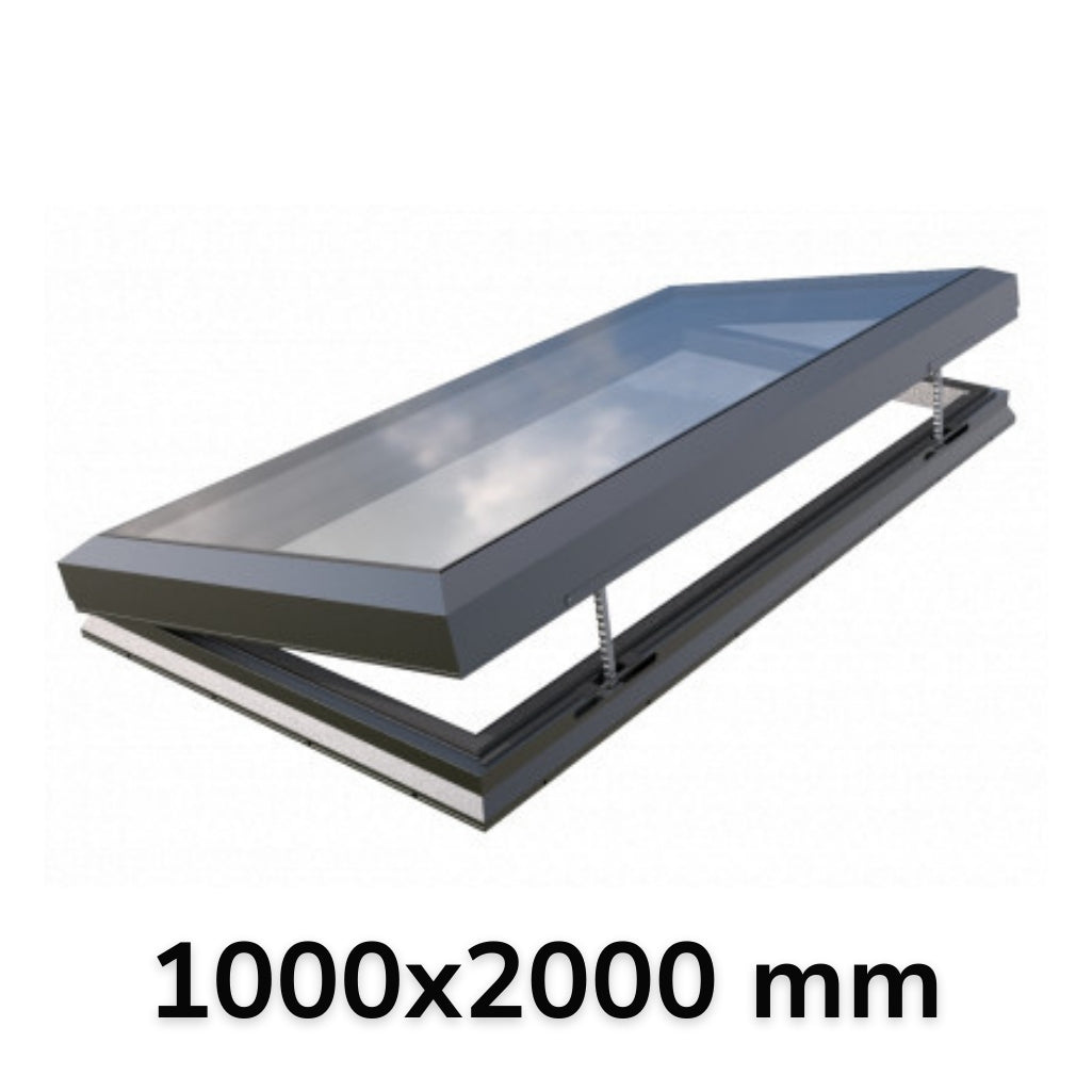 1000 x 2000 mm elektrisch openend glazen dakraam (Premium-assortiment)