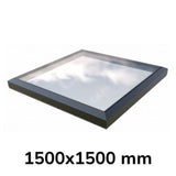 1500 x 1500 mm vast glazen lichtstraat (Premium-assortiment)