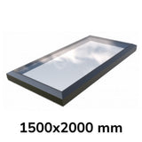 1500 x 2000 mm vast glazen lichtstraat (Premium-assortiment)