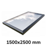 1500 x 2500 mm vast glazen lichtstraat (Premium-assortiment)