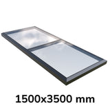 1500 x 3500 mm Fixed Glass Link Modular Skylight (1 Fixed 0 Opening)