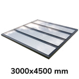 3000 x 4500 mm Fixed Glass Link Modular Skylight (4 Fixed 0 Opening)