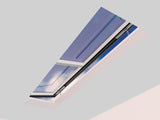 1000 x 3500 mm Electric Opening Glass Link Modular Skylight (0 Fixed 1 Opening)