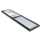 1000 x 4000 mm Fixed Glass Link Modular Skylight (2 Fixed 0 Opening)