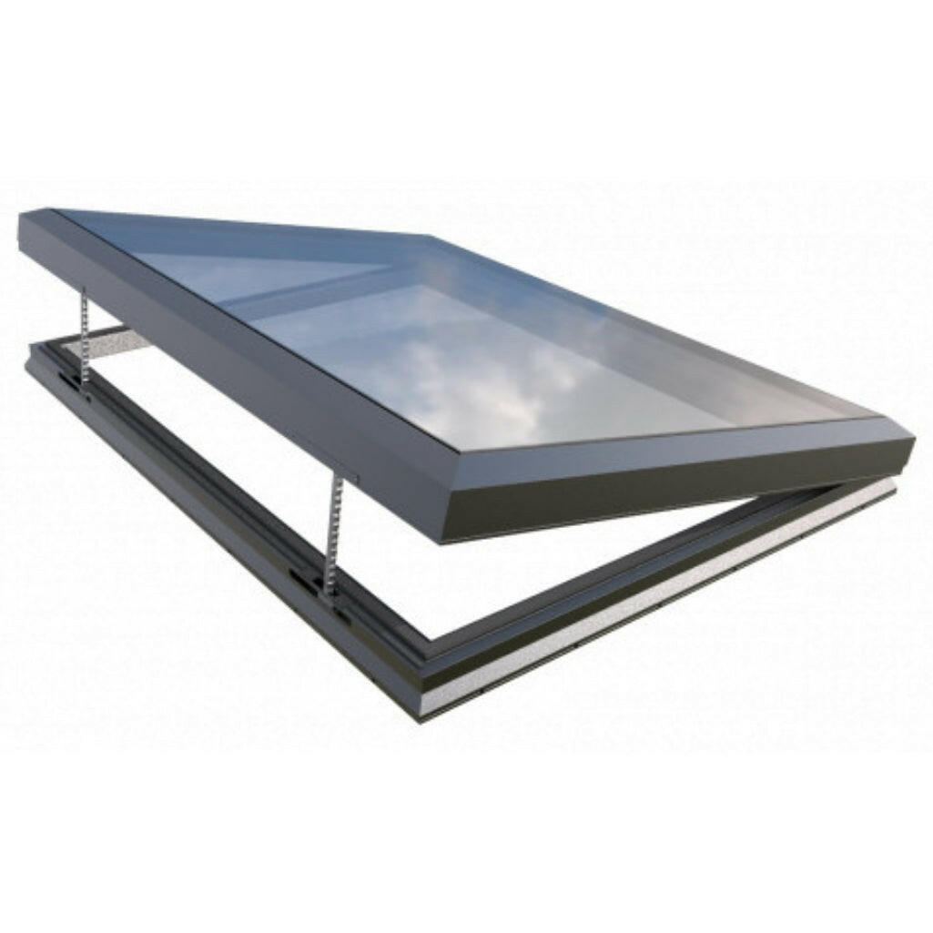 Puits de lumière ouvrant électrique en verre 1500 x 2000 mm (gamme Premium)