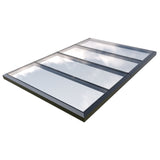 2500 x 4000 mm Fixed Glass Link Modular Skylight (2 Fixed 0 Opening)