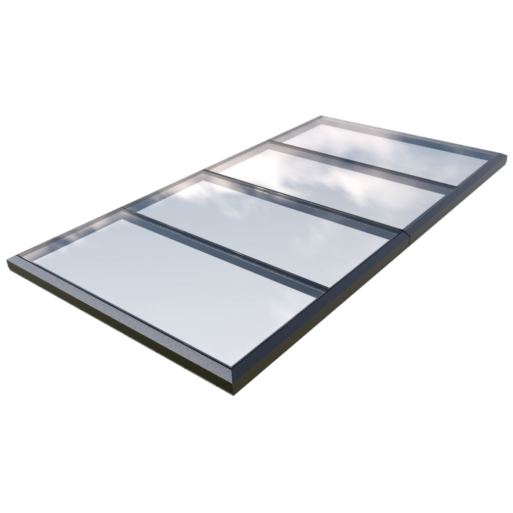 2500 x 4500 mm Fixed Glass Link Modular Skylight (2 Fixed 0 Opening)