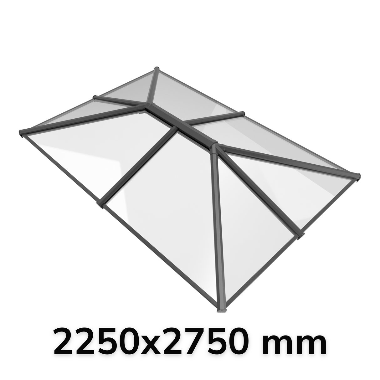 2250 x 2750 mm Stratus Verrière de Toit en Aluminium Style 4 (Traditionnel)