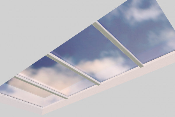 2500 x 6000 mm Fixed Glass Link Modular Skylight (4 Fixed 0 Opening)