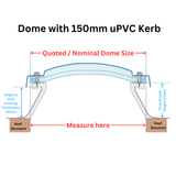 600 x 600 mm Polycarbonaat Vaste Koepel Daklicht van Mardome Trade