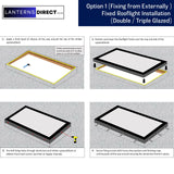 600 x 1200 mm LD ingelijst hellend daklicht