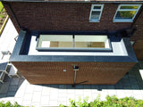 1500 x 3500 mm Electric Opening Glass Link Modular Skylight (1 Fixed 1 Opening)