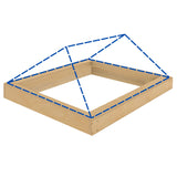 1500 x 5500 mm geïsoleerde opstand voor daklantaarn