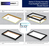 1000 x 3000 mm LD-framed hellend daklicht