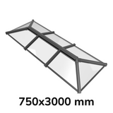 750 x 3000 mm Stratus Verrière de Toit en Aluminium Style 3 (Traditionnel)