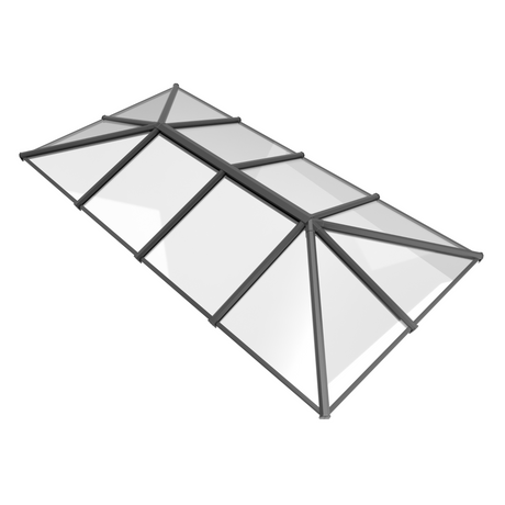 2000 x 5500 mm Stratus Verrière de Toit en Aluminium Style 7 (Traditionnel)