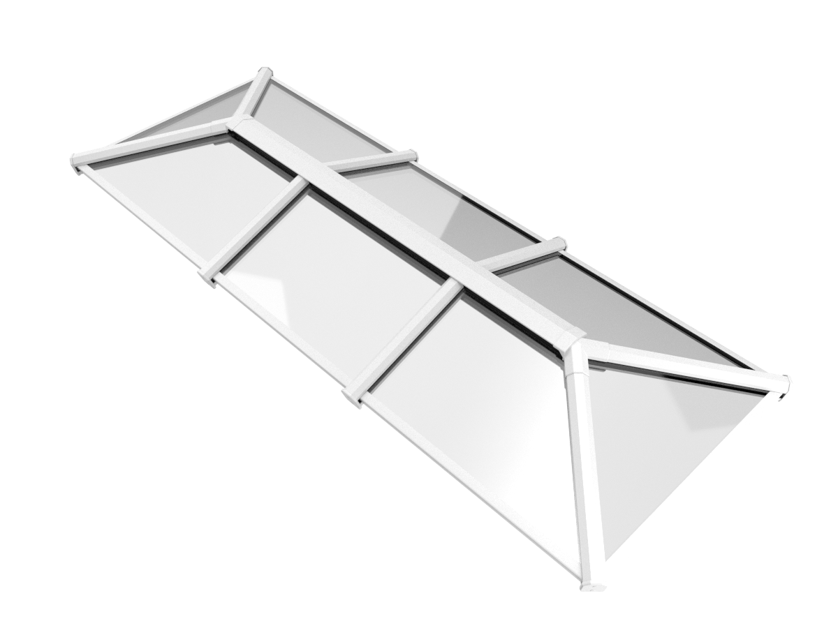 1200 x 4000 mm Stratus Verrière de Toit en Aluminium Style 3 (Traditionnel)