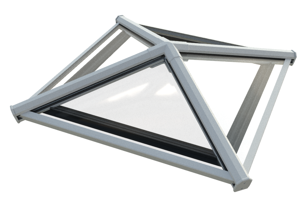 80 x 80 cm Stratus Aluminium Daklantaarn Stijl 8 (Piramide)