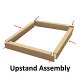 2000 x 5500 mm geïsoleerde opstand voor daklantaarn