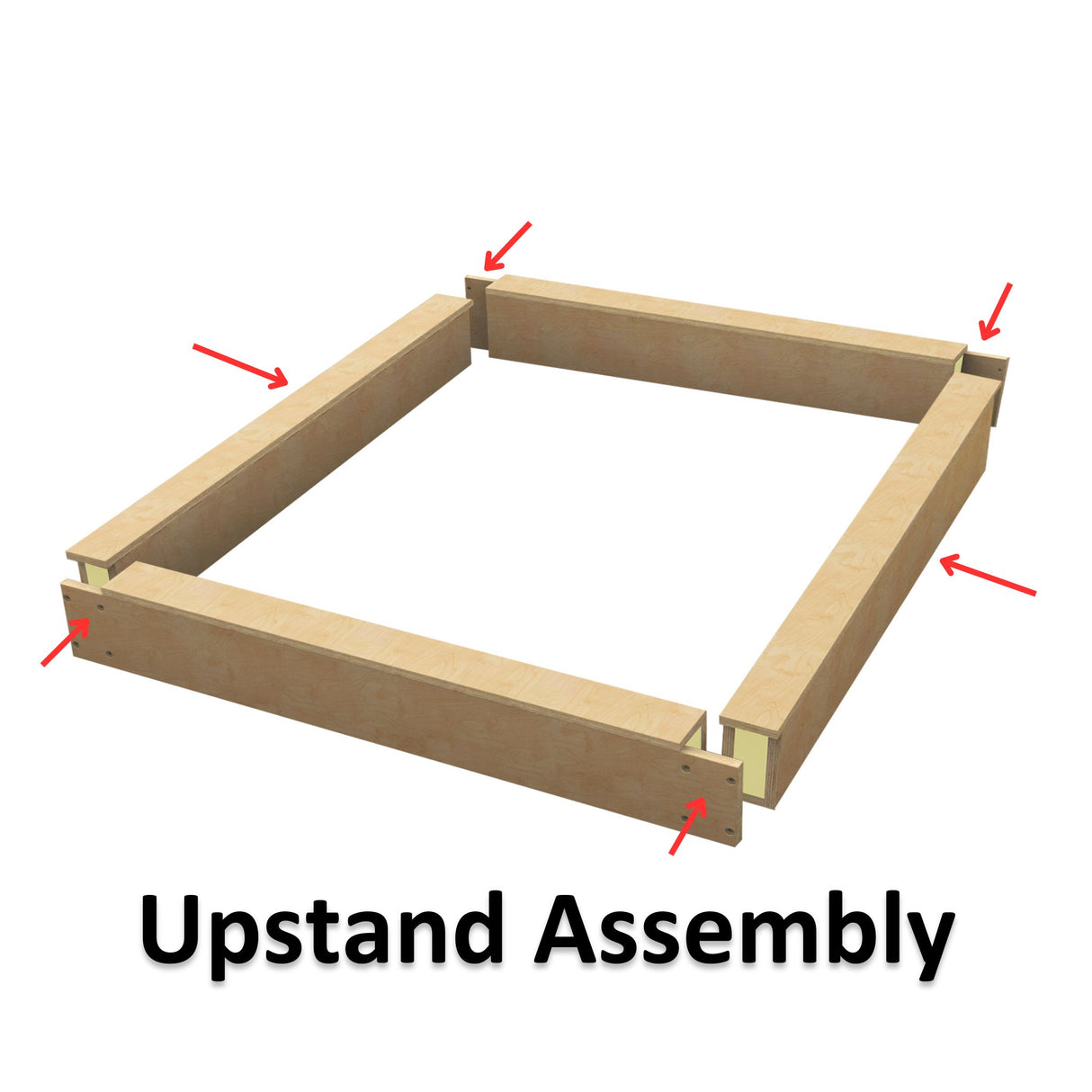 2000 x 4000 mm geïsoleerde opstand voor daklantaarn