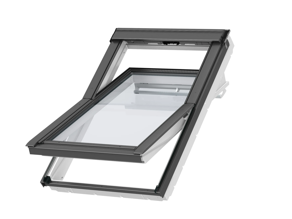 55x118 cm VELUX GGU CK06 0069 Manual Centre-Pivot Roof Window | White Polyurethane Maintenance Free | Triple Glazed.