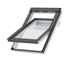 55x98 cm VELUX GGU CK04 0069 Manual Centre-Pivot Roof Window | White Polyurethane Maintenance Free | Triple Glazed.