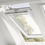 94x140 cm VELUX GGU PK08 0366 Manual Centre-Pivot Roof Window | White Polyurethane Maintenance Free | Triple Glazed.