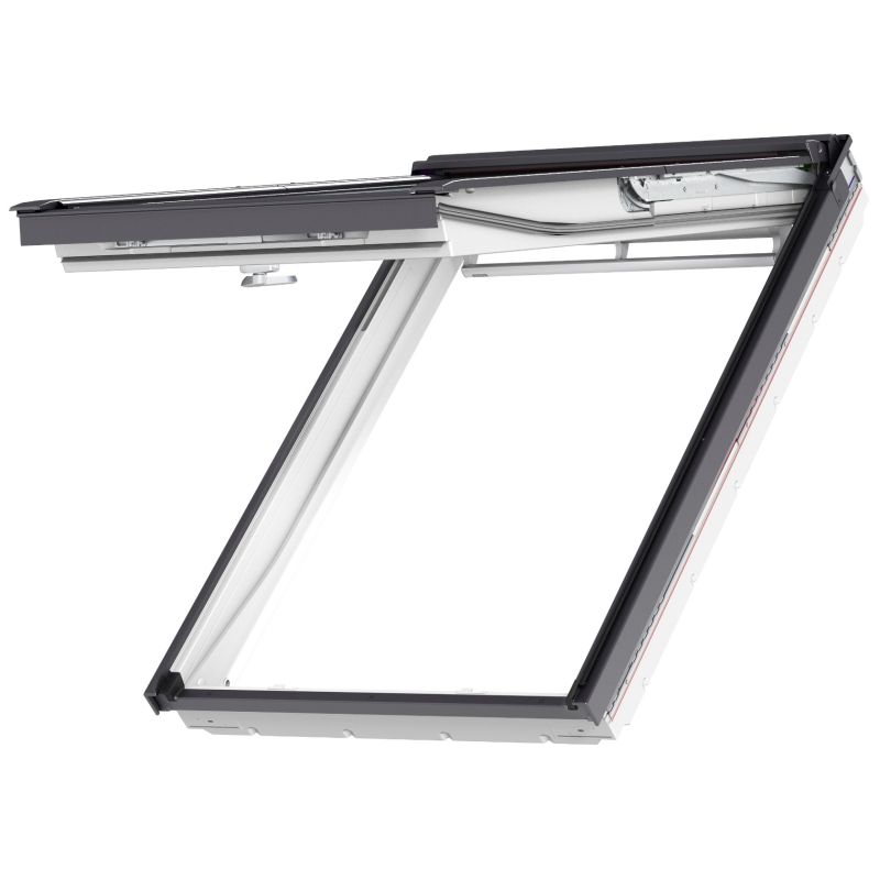 66x118 cm VELUX GPU FK06 0066 Manual Top Hung Window | White Polyurethane Maintenance Free | Triple Glazed